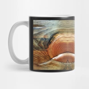 Wood Grain Face by Adelaide Artist Avril Thomas Mug